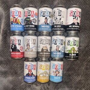 Funko Soda Cans. 13 Random assortment